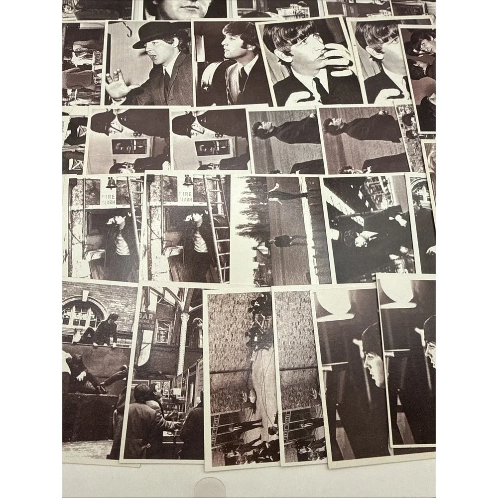 1964 Beatles Hard Days Night Card Set 37 Cards Very Good Condition Duplicates